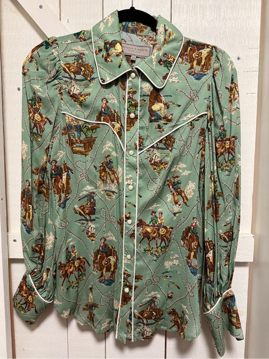 Double D Ranch Tops - Double D Ranch Romance & Rustlers button up shirt